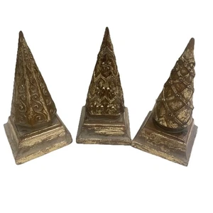 Juego de 3 Medias de Metal Bombay De Colección Formas de Árbol de Navidad (leer) - Imagen 1 de 12