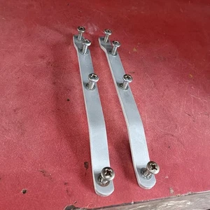 Pair of ROVER P4 ORIGINAL B POST seat belt Brackets - Picture 1 of 2