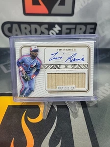  2023 TOPPS DEFINITIVE COLLECTION TIM RAINES BAT RELIC AUTO GOLD /40 #DARC-TR - Picture 1 of 2