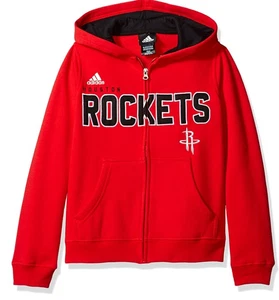 NOS NBA Houston Rockets Niños 8-20 Talla Pequeña Roja Cremallera Completa Sudadera con Capucha Nueva en Paquete - Imagen 1 de 5