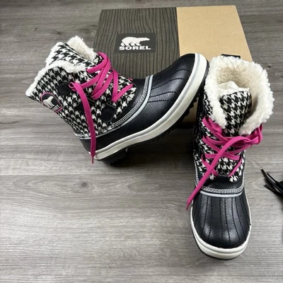 Sorel Tivoli Houndstooth Women's Winter Boots Size 10 Waterproof NL1627-010 NWT - Image 1 of 4