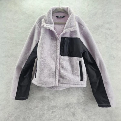 Jaqueta de lã The North Face para meninas perivinkle preta com botão leve média 10 - Imagem 1 de 4