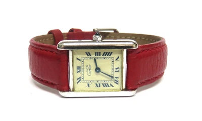 Cartier Tank Vermeil Silver Quartz Ladies Watch - Reference: 666001 - Circa 1985 - Image 1 of 4