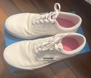 Scarpe da barca Columbia Slack Water PFG donna taglia 6 bianco rosa sneakers stringate - Foto 1 di 7