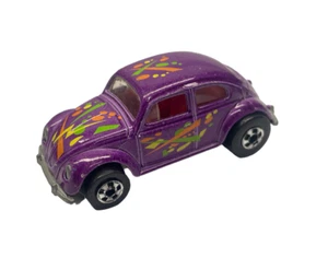 Vintage Hot Wheels Mattel 1988 Malaysia VW Bug 1:64 Purple Chrome Wheels Car - Picture 1 of 4