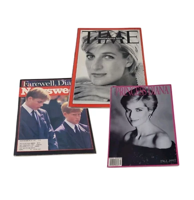 Princess Diana Tribute Magazine Lot of 3 – Time, Newsweek, Biograph -(Preowned). - Image 1 of 4