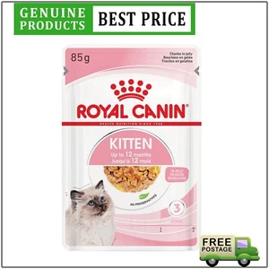 Royal Canin Kitten Chunks 1 Pack In Gravy Pouches Wet Cat Food 12*85 Gms - Picture 1 of 2