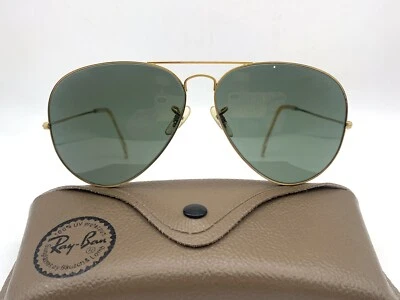 De colección B&L Ray Ban Bausch & Lomb Oro B15 62mm Outdoorsman con Estuche Años 70 Foto 1 de 4
