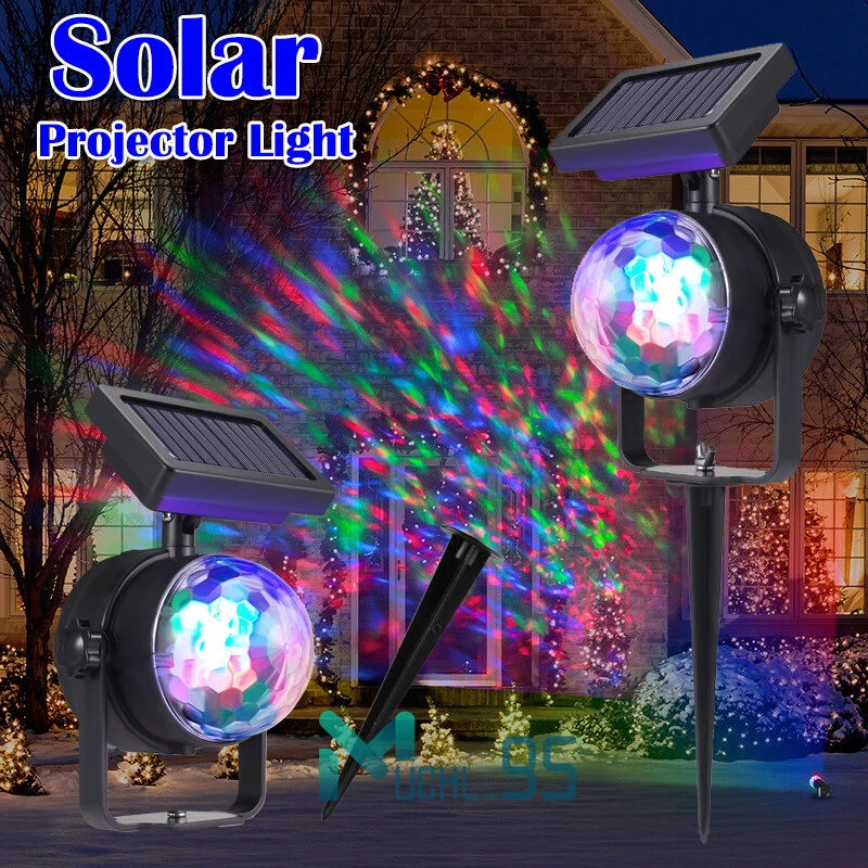 luces de navidad solar Luces de proyector LED láser Lámpara navideña Decoración - Image 1 of 4