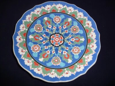 Gini Kutahya Turkey Handmade Faith Plate Floral Pattern - RARE                 F - Image 1 of 3