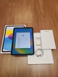 Apple iPad 10th Generation 10.9in 64GB Wi-Fi Blue A2696 MPQ13LL/A - Picture 1 of 2