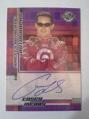 2005 Wheels CASEY MEARS #41 Target On Card Autograph Nascar - Image 1 of 2