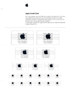 "Copia pubblicitaria originale Apple per documenti e mags #6 "NUOVA CARTA DI CREDITO APPLE"" - Foto 1 di 1