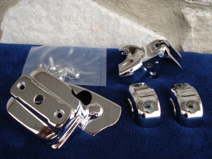 KIT CUBIERTA CONTROL MANILLAR CROMADO HARLEY DOBLE DISCO CARRETERA KING GLIDE 46099-98 - Imagen 1 de 1