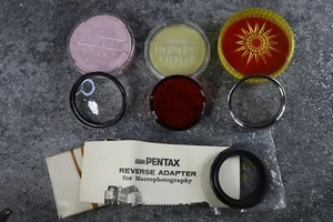 Lot de 3 Filtre 2 Filtres Asahi Pentax et 1 a Identifier en 48mm + un Reverse Ad - Photo 1/2