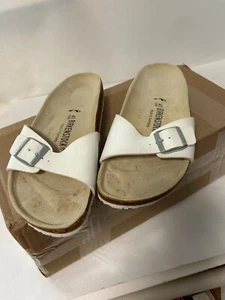 Birkenstock Madrid White One Strap Sandal Womens 41 - 10N - Picture 1 of 8