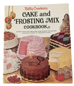 Betty Crocker Cake and Frosting Mix Cookbook-1st edition, 1st printing 1966 HC - Imagen 1 de 7