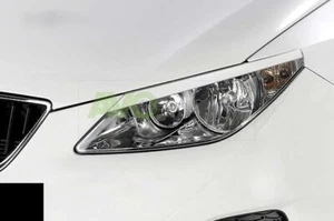 Headlight Eyelids for Seat Ibiza 6J 2008-2012 ABS Gloss - Picture 1 of 6