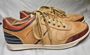 Steve Madden Canton Sneaker Shoes Mens Size 10.5 Leather Brown Tan Casual Street - Picture 1 of 12