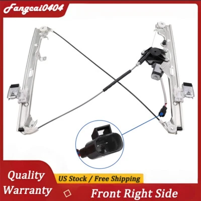 Power Window Regulator&Motor Front Right for 2000-2006 GMC Yukon /Chevy Tahoe Foto 1 de 4