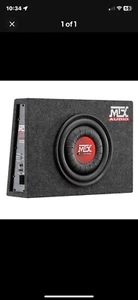 ROAD THUNDER 10" POWERED FLAT BASS ENCLOSURE - MTX AUDIO - Picture 1 of 2
