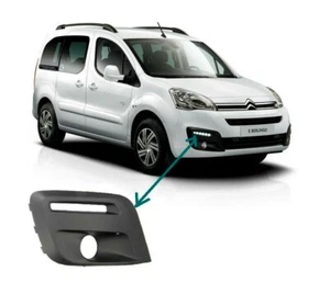 FRONT BUMPER FOGLIGHT GRILLE RIGHT For CITROEN BERLINGO PEUGEOT PARTNER 16-2018 - Picture 1 of 2