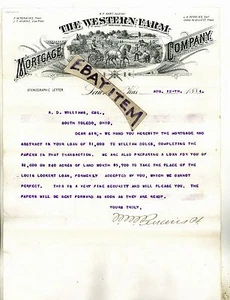 1884 METTERHEAD Lawrence Kansas FM PERKINS Advertencia GILLETT Hart ST LOUIS BILLETE DE BANCO - Imagen 1 de 1