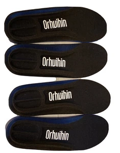 Memory Foam Shoe Inserts for Plantar Fasciitis, 2-pair, Mens 4, W6 New Black - Picture 1 of 5