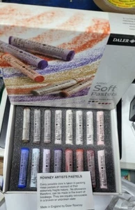 DALER ROWNEY ARTISTS SOFT PASTELS WARM SELECTION 16 ROUND PASTELS - Picture 1 of 5