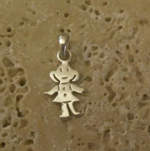 Colgante Dije Plata Esterlina 925 Niña ¡Una Gran Idea de Regalo! - Imagen 1 de 2