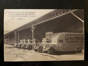 TRANSPORTS LUCIEN MOREL ENTREPÔTS - VILLEFRANCHE-SUR-SAÔNE - CARTE POSTALE RHÔNE - Picture 1 of 2