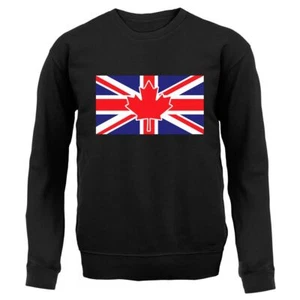Canadian Union Jack Flag - Kids Hoodie / Sweater - Canada UK London Ottawa - Picture 1 of 20