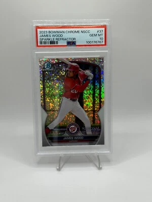 2023 Bowman Chrome NSCC James wood Sparkle Refractor 18/99 POP 10 - Image 1 of 2