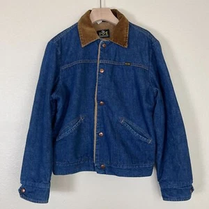 Abrigo de Colección Años 60-70 Maverick Denim Bluebell Sherpa Forrado para Hombres Tareas - Imagen 1 de 16