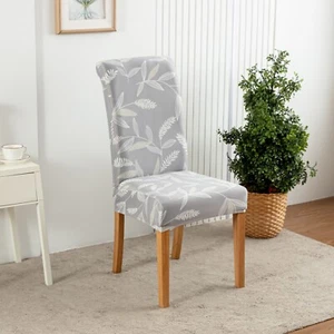 4/6pcs dining room chair cover elastic printed decorative protective cover - Picture 1 of 46