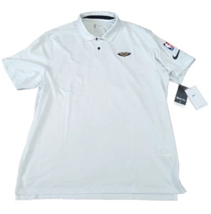 Nike New Orleans Pelicans Dri-FIT Team Issued Coaches Polo Mens XL DA7789-100 - Picture 1 of 10