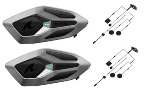 Casco Tiburón Malla Doble Sistema de Intercomunicación Sena Moto Bluetooth 22.06 Modelos - Imagen 1 de 9