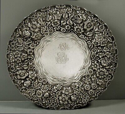 Stieff Sterling Tray    C1920 HAND DECORATED • 729.49$