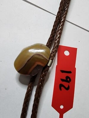 Corbata vintage de piedra de ágata Bolo #192 Foto 1 de 4