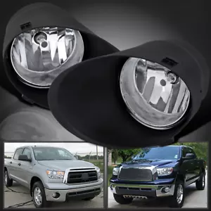 Lámparas antiniebla Toyota Tundra 2007 2008-2013 lentes transparentes con par de cubiertas - Imagen 1 de 8