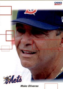 2007 Binghamton Mets Choice #28 Mako Oliveras Bayamon Puerto Rico Baseball Card