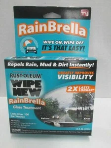Wipe New Rust-oleum RainBrella Glass Treatment AS SEEN ON TV! BRAND NEW! - Picture 1 of 1
