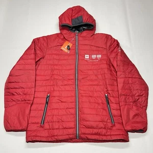 NEW Toyota Jacket Mens Medium Red Puffer Full Zip Coat Olympics Employee Promo - Bild 1 von 23