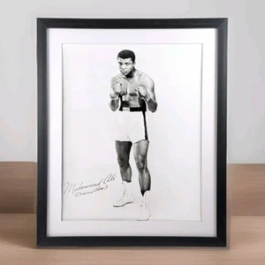 Fotografía enmarcada vintage Muhammed Ali Cassius boxeador de arcilla boxeo - Imagen 1 de 6