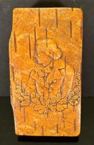 SELTENE MUSEALE QUALITÄT FRIEDRICH SCHILLER (1759-1805) HOLZKISTE BEEINDRUCKTES BILD - Bild 1 von 10