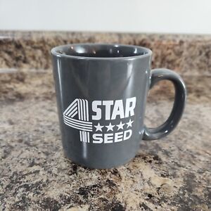 4 Star Seed Coffee Mug Cup Iowa Farm Gray Four