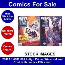 2000AD #680-681 Indigo Prime: Winwood and Cord both comics FN+ clean
