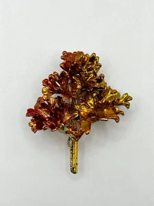 Broche de perejil vintage hojas reales de Nature Craft Inc - Imagen 1 de 8