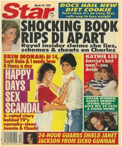 Star Magazine Mar 24, 1992 Princess Diana Erin Moran Scott Baio Janet Jackson - Picture 1 of 2