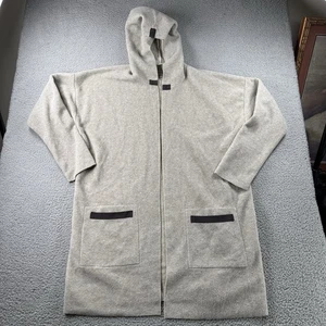 Henriette Steffensen Copenhagen Strickjacke Damen L Fleece offene Fronttaschen Kapuze - Bild 1 von 10